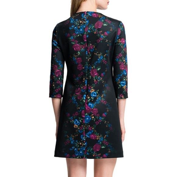 Cynthia Steffe Blythe Floral Lattice Print Scuba Dress - Picture 2 of 10